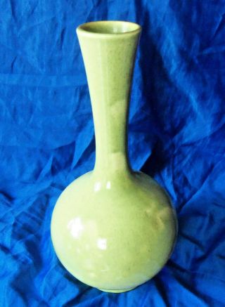 Red Wing Pottery Modern Vase Speckled Green 1557 10 1/4 