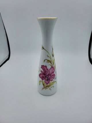Vintage Royal Porzellan Bavaria Kpm Germany Handarbeit Porcelain Bird 8 " Vase