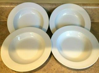 Culinary Arts Prelude Porcelain Soup/pasta Bowls White 8 1/4” Set Of 4