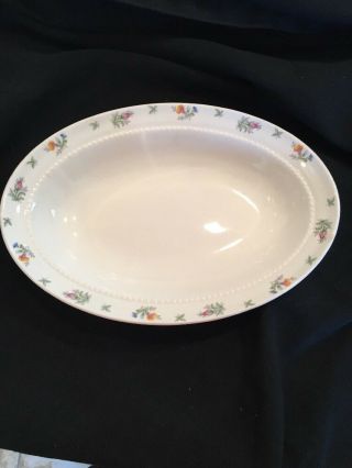 Harmony House Monticello Oval Vegetable Serving Bowl Made In Usa By Hall 9.  5”