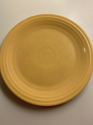 Vintage Fiesta Yellow 9 1/2” Luncheon Plate Fiestaware