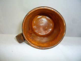 Vintage McCoy Brown Pottery 1412 USA Coffee Cup Mug 3