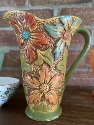 Sylvac Peach Glazed Flower Jug / Vase - Vintage No 1782