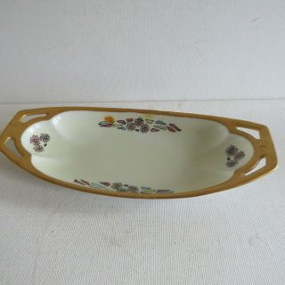 Vtg R&s China Silesia Hand Painted Porcelain Celery/relish Dish Tillowitz
