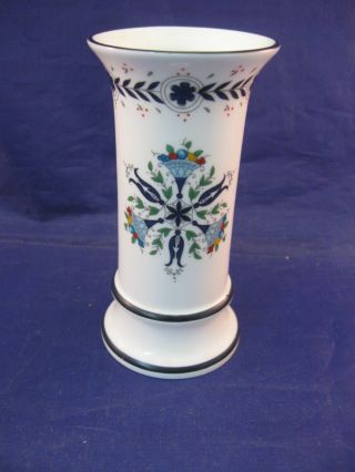 Small Vintage Bone China Coalport Vase - Made In England - Blue And White