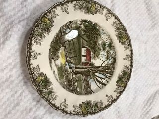 Johnson Brothers Friendly Village Large Dinner Plate Stone Wall
