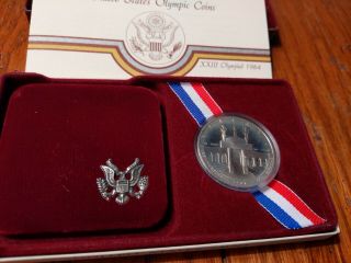 1984 Xxiii Olympiad Silver Dollar