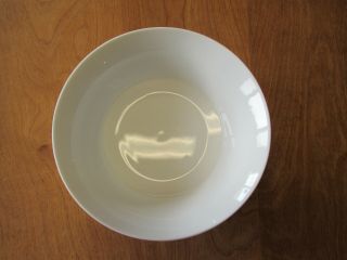 Crate & Barrel Cbl29 All White Round Vegetable Bowl 9 1/4 " 2 Available