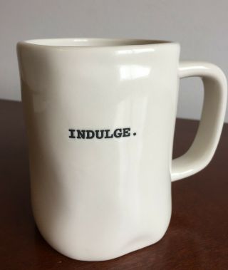 Rae Dunn " Indulge " By Majenta Coffee/tea Mug/cup,  Collectible,  Gift