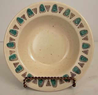 Metlox Navajo Mid - Century Modern 6 1/4 " Fruit Sauce Bowl Rimmed Poppytrail