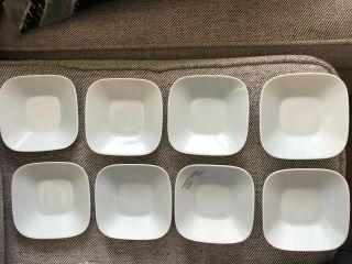 8 Maybe Crate And Barrel ???? Square Light Blue Kahla Germany Dessert Plates