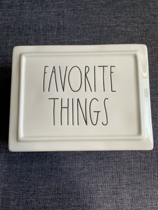 Rae Dunn Favorite Things Jewelry Box Ceramic Or Use To Store Other Things