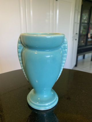 Vintage Art Deco Usa Pottery Turquioise Vase