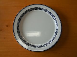 Dansk Portugal Bistro Lyndhavn Dinner Plate 10 3/8 " Blue White 1 Ea 4 Available