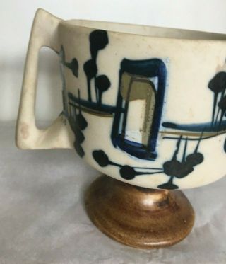 Harsa Pottery - - Henri Nehemiah Azaz Ceramic Art Israel Handpainted SSY Vase/Plant 2