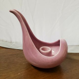 Red Wing Pottery Candle Holder B1409 Light Purple Mid Century Modern Eva Zeisel