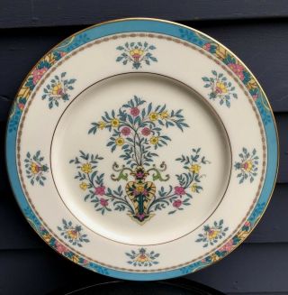 Vintage Lenox Blue Tree Pattern China Setting Replacement Dinner Plate 10 1/2 "