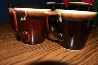Pfaltzgraff Gourmet Brown Drip Glaze Coffee Cups