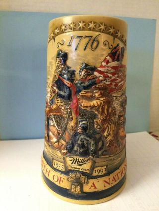 Beer Stein - Miller " Birth Of A Nation " 3rd In Series