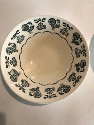 Vintage Taylor Smith & T (ts&t) Summer Morn Rooster And Flowers Bowls (set Of 2)