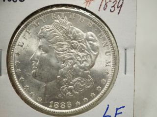 1886 $1 Morgan Silver Dollar 1839