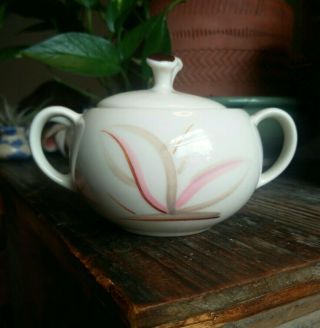 Winfield China Pottery Dragon Flower Sugar Bowl