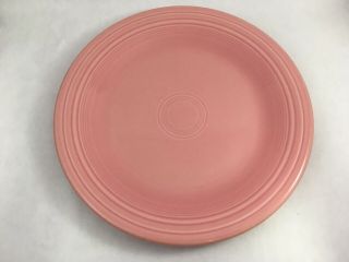 Vintage Fiesta Ware Pink Dinner Plate 10.  5 " Dish Homer Laughlin