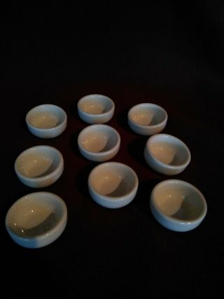 Set Of 9 Bia Cordon Bleu Small White Bowls 2.  5 " X 1 " - Individual Butter / Sauce