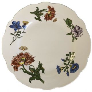 Bia Cordon Bleu Floral Butterfly Design Dinner Plate 11 "