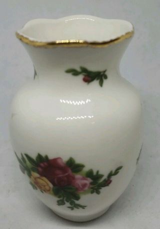 Royal Albert Old Country Roses 3 1/4 " Porcelain Mini Bud Vase Euc