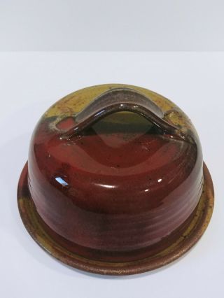 Hand Crafted Art Pottery Butter Dome/ Cheese Tray