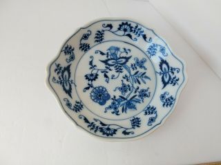 Vintage Blue Danube Japan Onion Augratin Dish Bowl Rectangle Label 6 1/2”