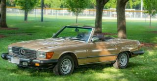 1980 Mercedes - Benz Sl - Class Brown Leather