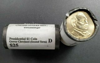 2012 D Grover Cleveland Dollar Presidential 25 Coin Bu Unc Roll Obw 2nd Term