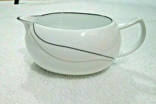 Mikasa Threads Lal03 Fine China Gravy Boat Saucer Made In Japan