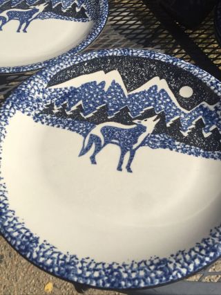 Folk Craft Tienshan Wolf Dinner Plates set of 2 2