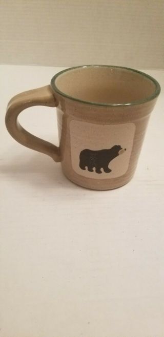 Sonoma Lodge Mug Coffee Cup Moose Bear Trees Large Tan Dishwasher Microwave Safe