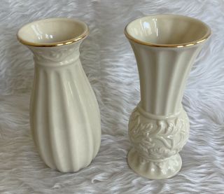 Set Of 2 Small Lenox Bud Vases