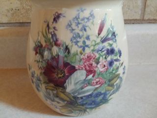 Home & Garden Party Floral Splender UTENSIL KITCHEN CADDY Pottery 2002 Made USA 2