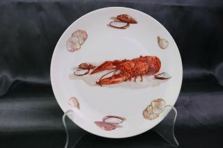 Olde Nantucket Seymour Mann Fine China Lobster Clam Oyster Salad Plate