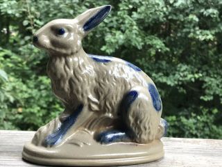 Bbp Beaumont Brothers Pottery Easter Rabbit Bunny Salt Glazed Figurine - 6” 1995