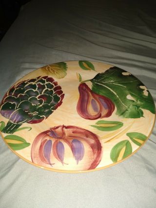 Antica Fornace Ceramiche Da Tavola Hand Painted Made In Italy 11 " Dinner Plate