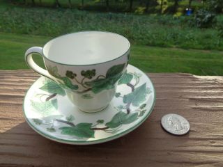 Wedgwood Napoleon Ivy Green Demitasse Cup And Saucer