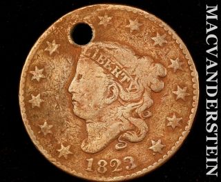1823/2 Coronet Head Large Cent - Scarce Key Date U2250