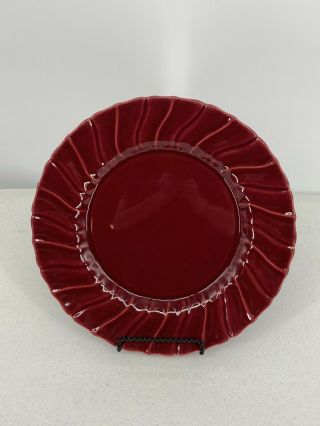 Vintage Coronado Burgundy Maroon 10 1/2” Dinner Plate By Franciscan