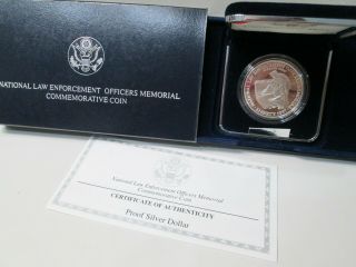 1997 National Law Enforcement Officers Proof Silver Dollar Commemorative