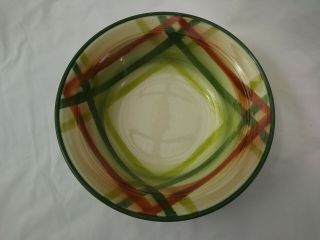 Vernonware Metlox Tam O’ Shanter Round Vegetable Bowl 9 ".  Mid Century Modern