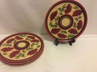 4 Tabletops Lifestyles Goya Round Platter Or Chop Plate 11 1/2 " Euc