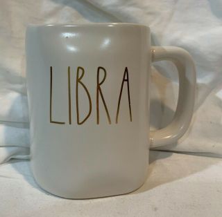 Rae Dunn Horoscope Zodiac Sign By Magenta Libra With Gold Font Large Letters Mug
