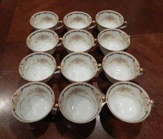 Vintage Noritake " Hermione " Pattern 652 Set Of (12) Teacups Only